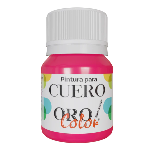 PINTURA PARA CUERO ROSA NEON 30ML