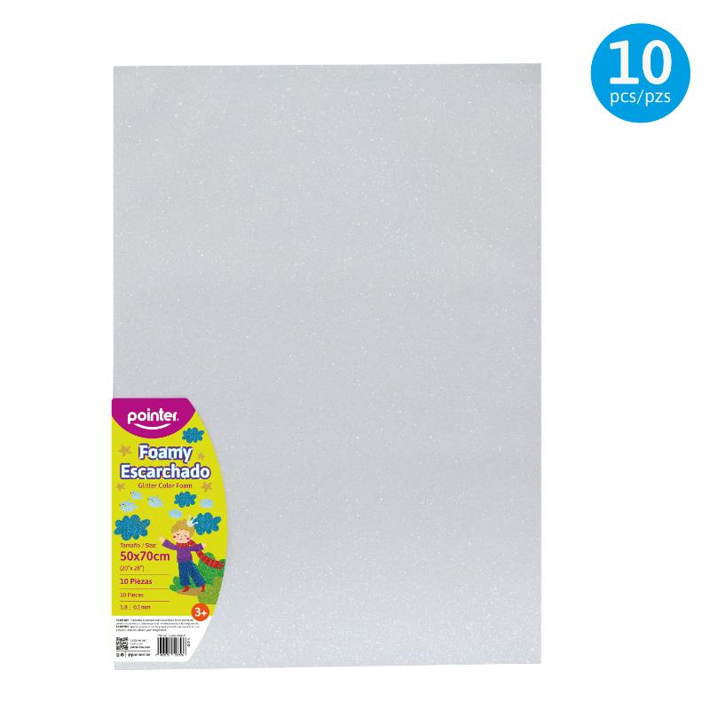 FOAMY ESCARCHADO BLANCO - GRANDE (50x70CM)