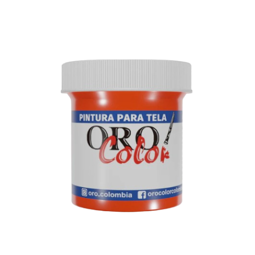 PINTURA TEXTIL NARANJA NEON 30ML