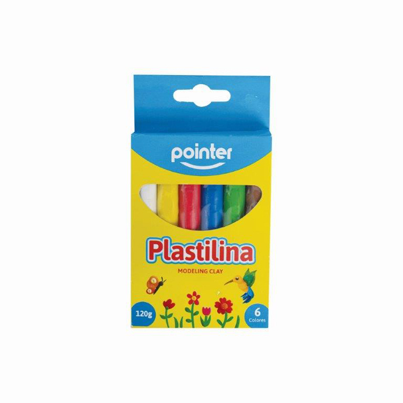 PACK DE PLASTILINAS PARA MOLDEAR x6 COLORES