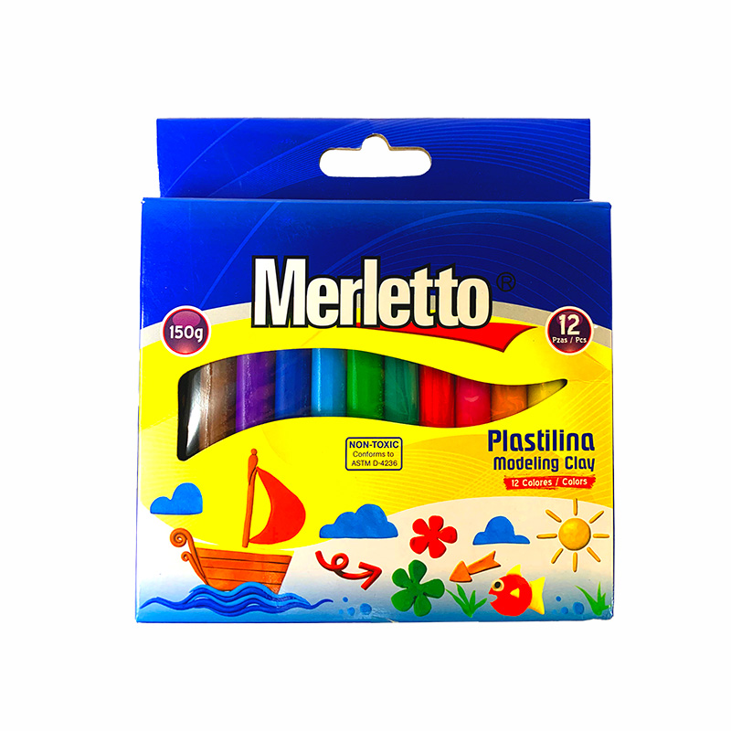 PLASTILINA 400G x4 COLORES