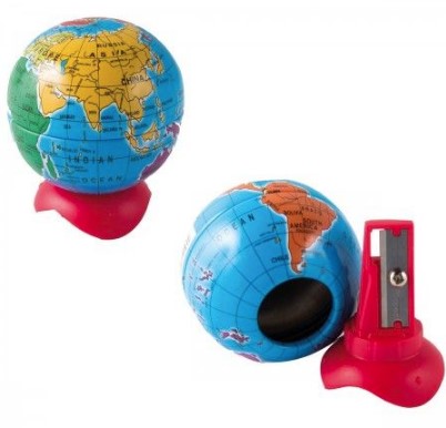 SACAPUNTAS GLOBO TERRÁQUEO 