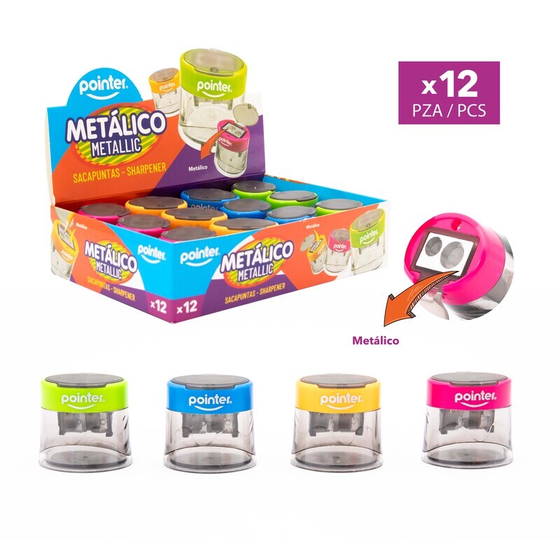 SACAPUNTAS METALICO DOBLE