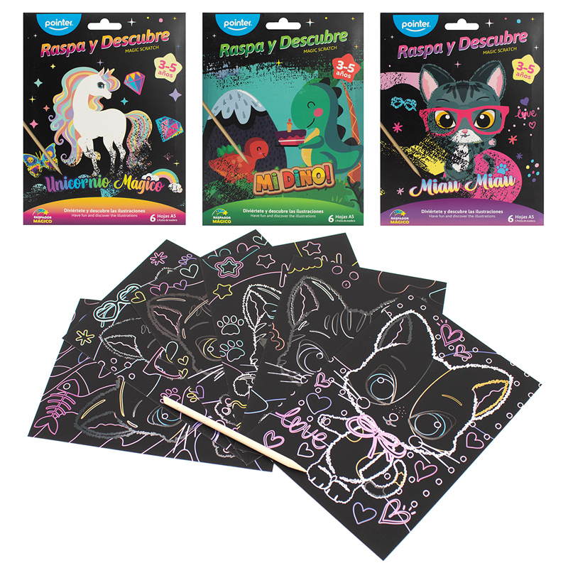 SET DE HOJAS RASPA Y DESCUBRE