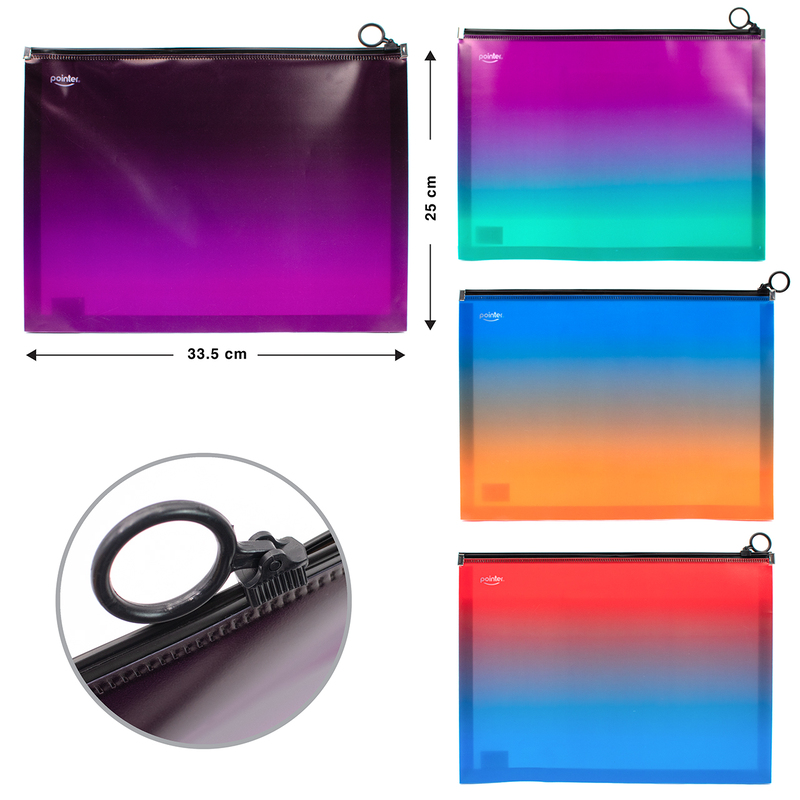 SOBRE PORTADOCUMENTOS CIERRE TIPO ZIPPER - CARTA 21x29,7Cm