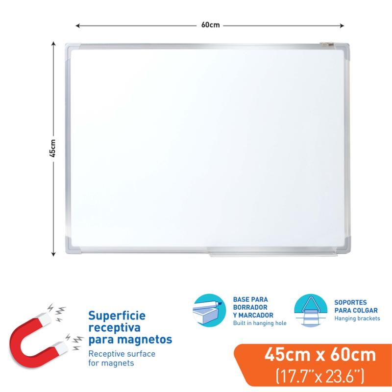 TABLERO BLANCO 45 x 60 cm