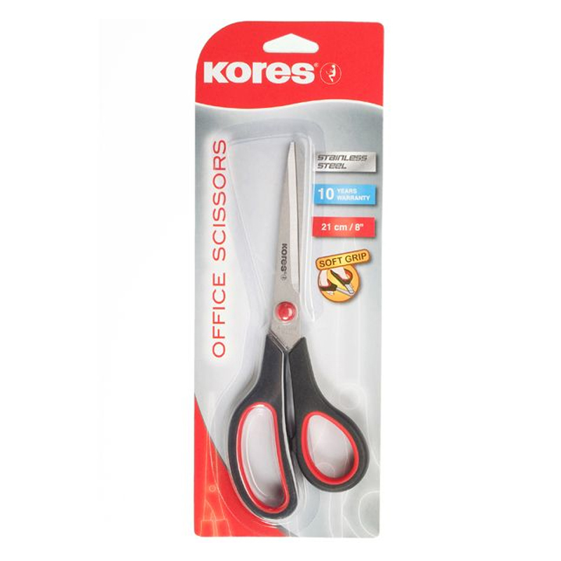 TIJERA SOFTGRIP PUNTEADA 8"