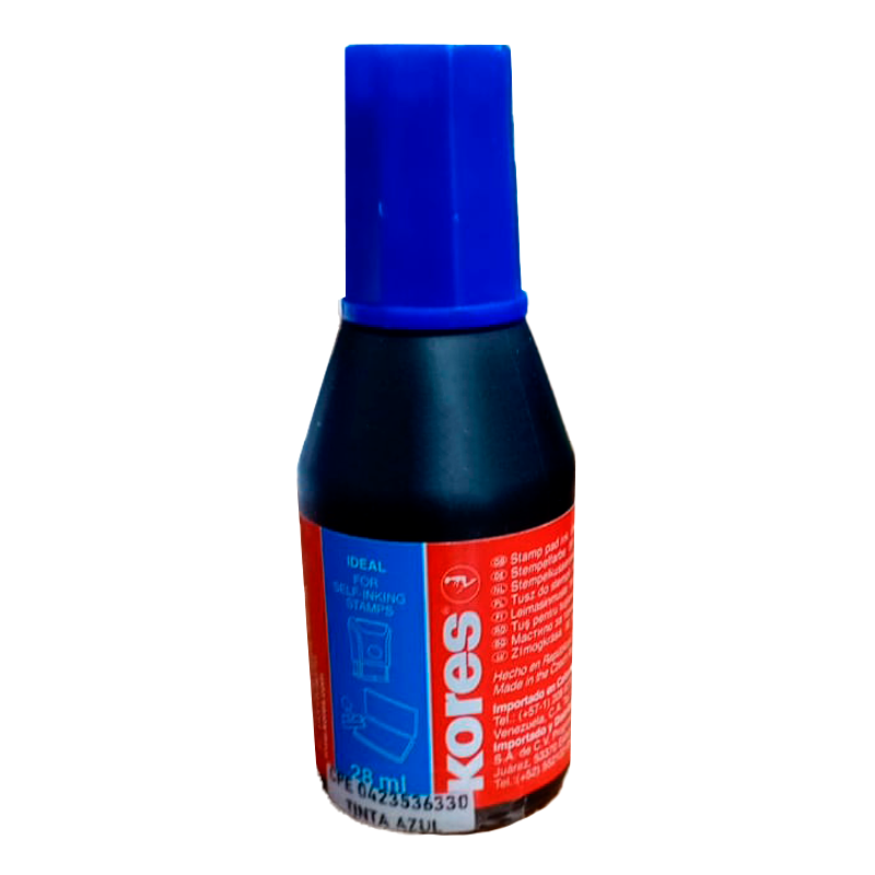 TINTA PARA SELLOS AZUL