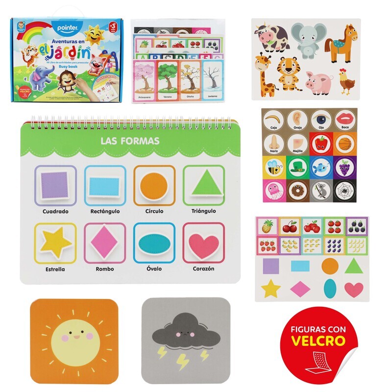 LIBRO EDUCATIVO INFANTIL AVENTURAS EN EL JARDÍN 