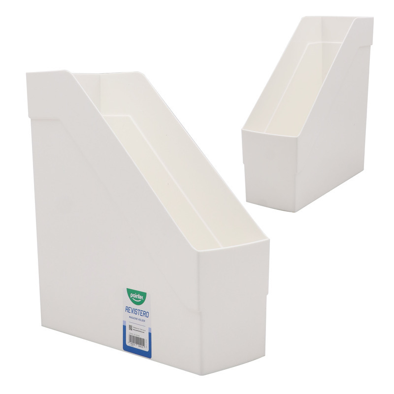 ORGANIZADOR PLASTICO DE OFICINA (REVISTERO) - BLANCO