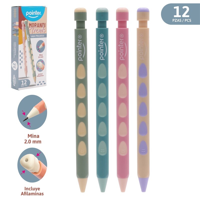 PORTAMINAS CUERPO PLASTICO TRIANGULAR 2.0mm