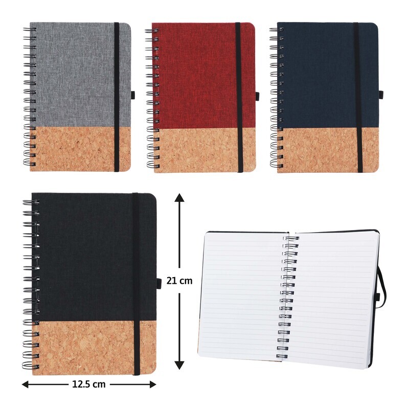 LIBRETA DE APUNTES ESPIRAL A5, 96 HOJAS