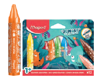 CREYONES DE CERA WAX JUMBO JUNGLE FEVER x12PZS