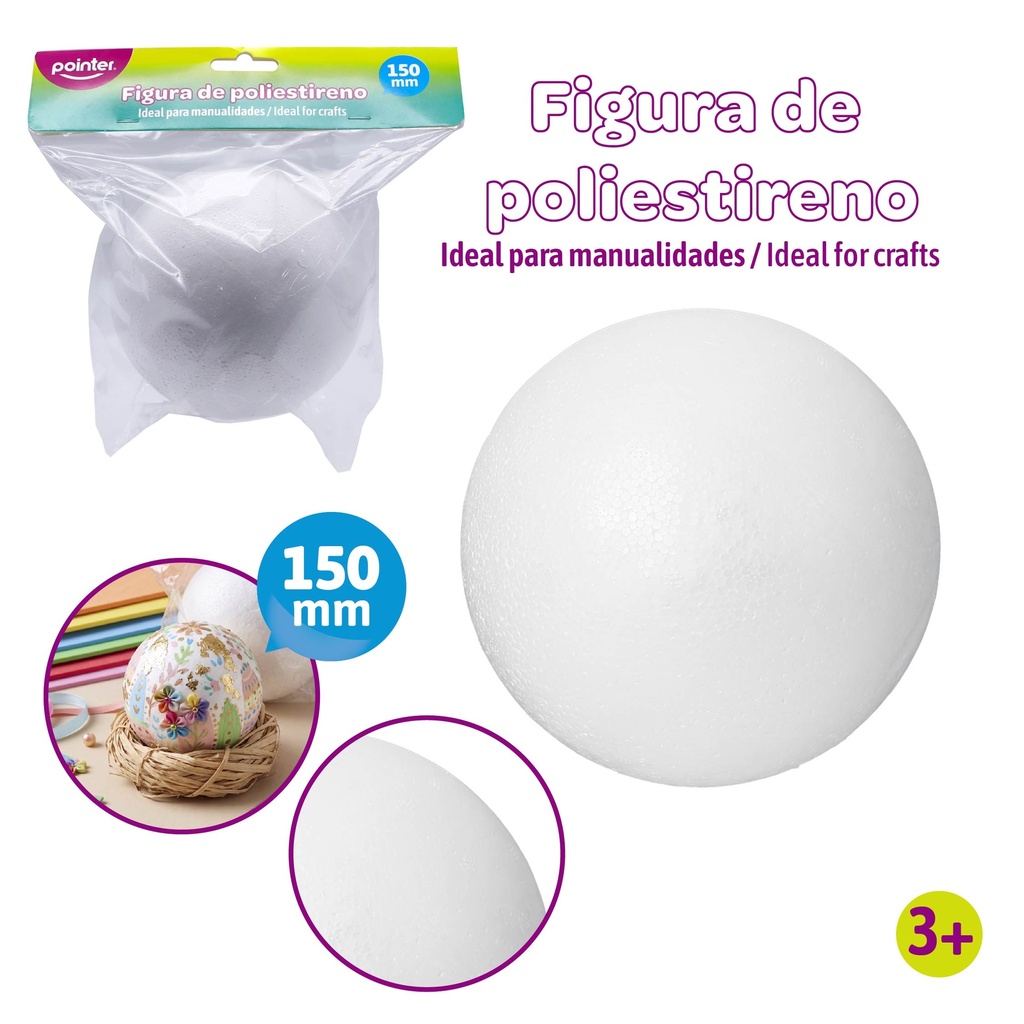 ESFERA DE POLIESTIRENO - 15CM³