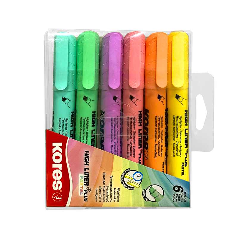 RESALTADORES PASTEL KORES X6