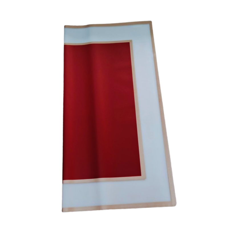 PAPEL KOREANO TRASLUCIDO BORDEADO ROJO CARMESI