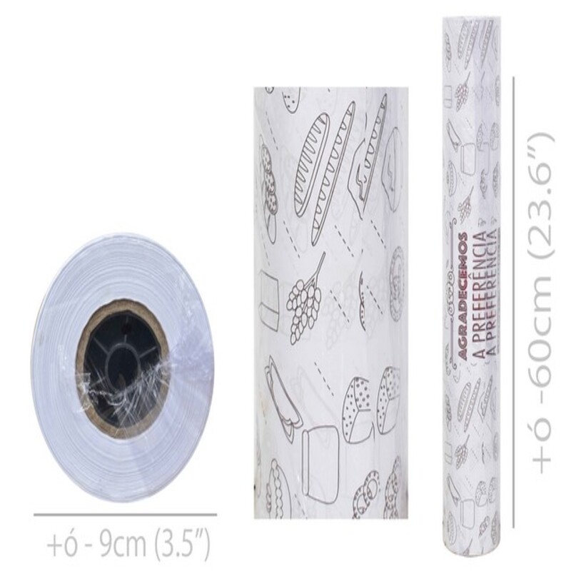 PAPEL DE PANADERIA MONOLUCIDO 60CM X 100MTS
