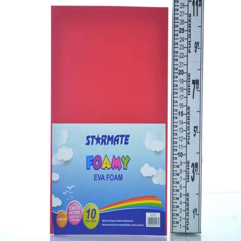 FOAMI LISO 8.5X11" ROJO
