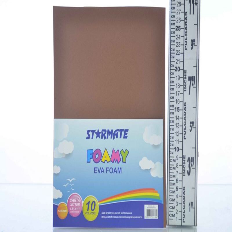 FOAMY LISO 8.5X11" CHOCOLATE