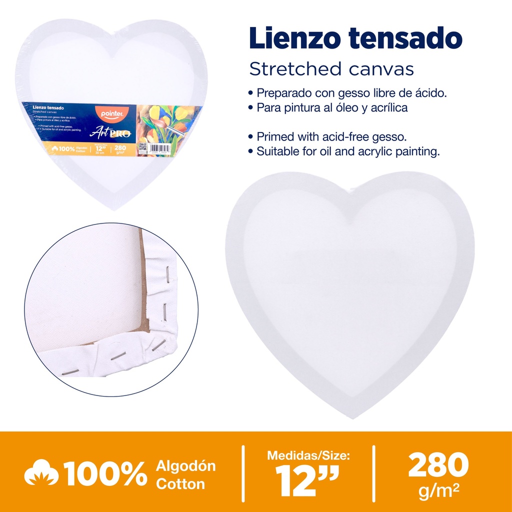 CANVAS DE CORAZON 