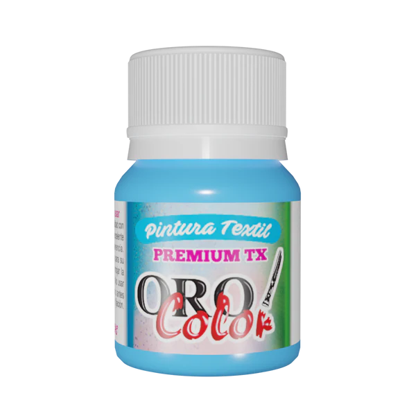 PINTURA TEXTIL PREMIUM AZUL CELESTE