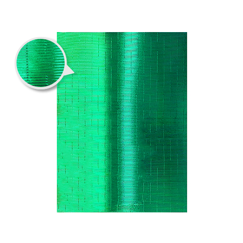 CARTULINA ONDA MICROMETALIZADA VERDE 275GR 50x70CM