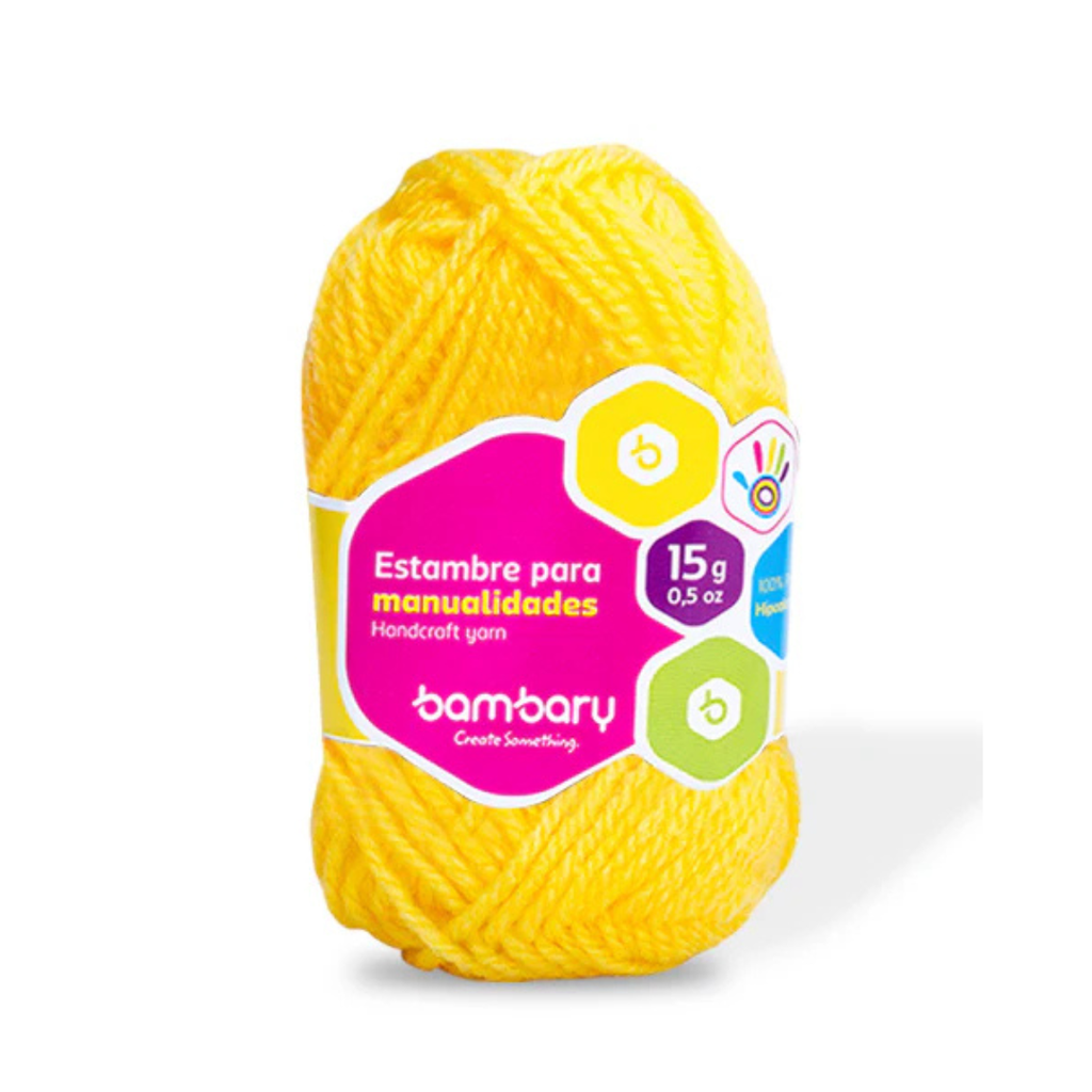ESTAMBRE PARA MANUALIDADES AMARILLO - 15G