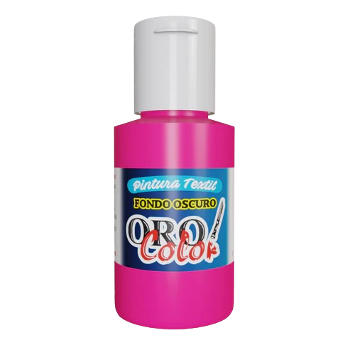 PINTURA TEXTIL FONDO OSCURO MAGENTA NEON 30ML