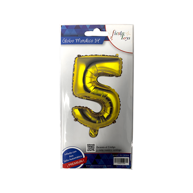 GLOBO DORADO 14" N 5 