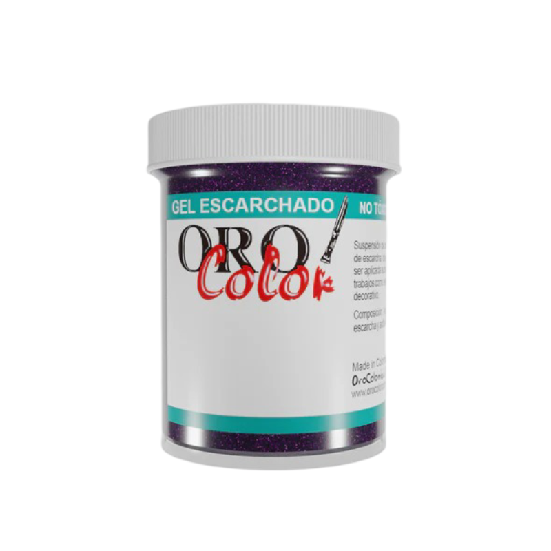 GEL ESCARCHADO MORADO 60CM