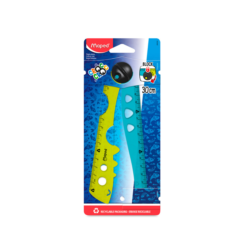 REGLA PLEGABLE CROC CROC 15/30CM