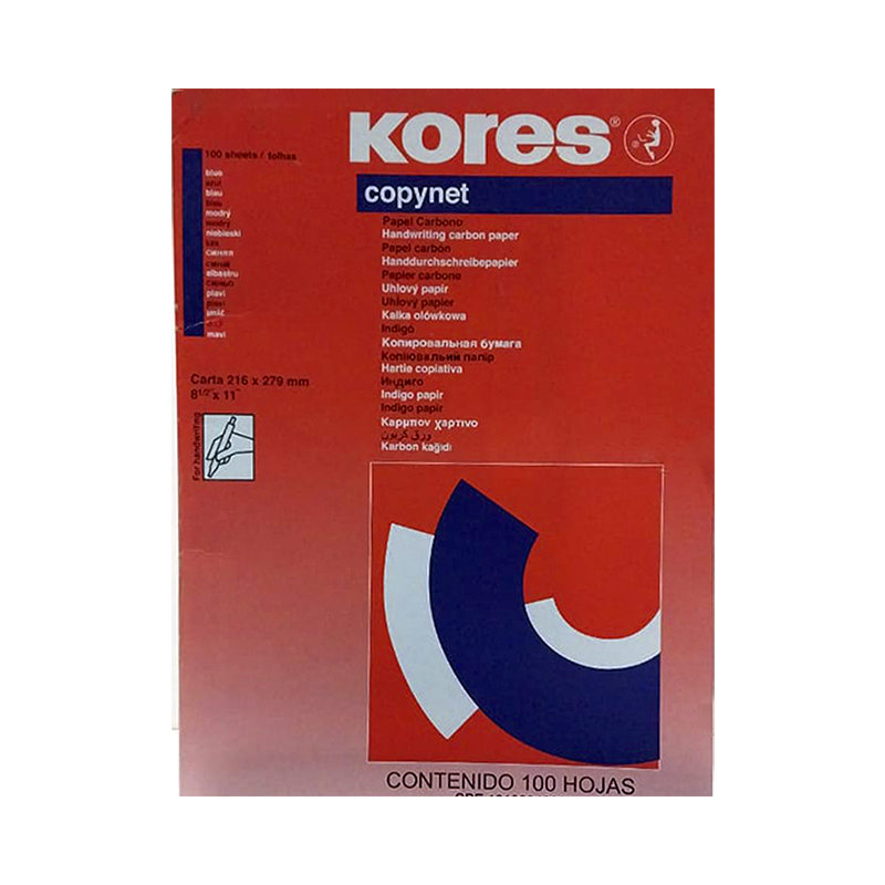 PAPEL CARBON COPYNET CARTA AZUL