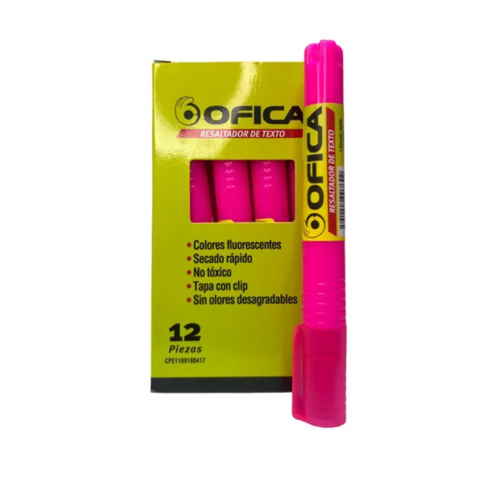 RESALTADOR OFICA ROSADO 