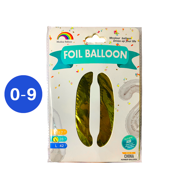 GLOBO NUMERO DORADO 28 
