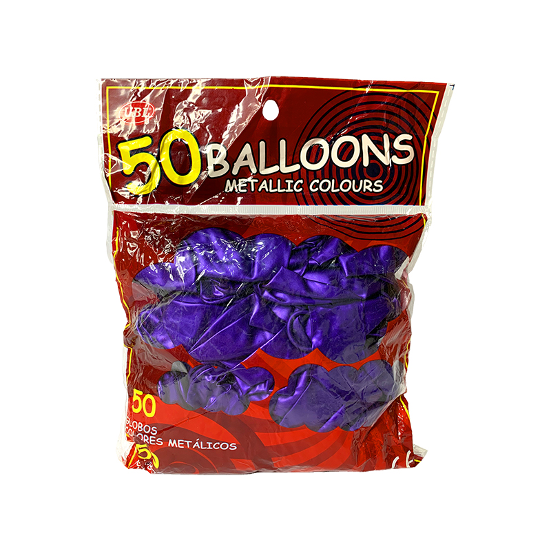 GLOBOS DE 50 MORADO METALICO 