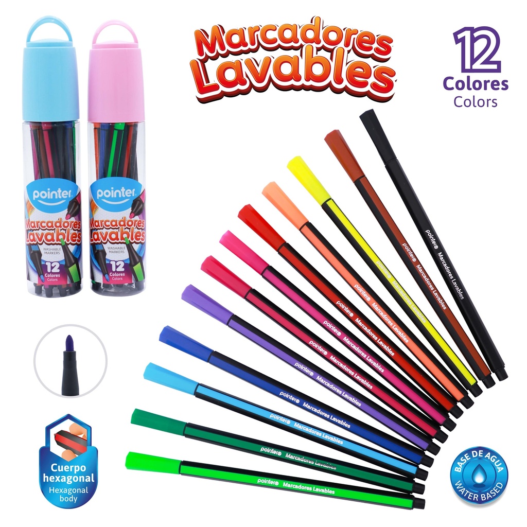 MARCADORES 12 COLORES