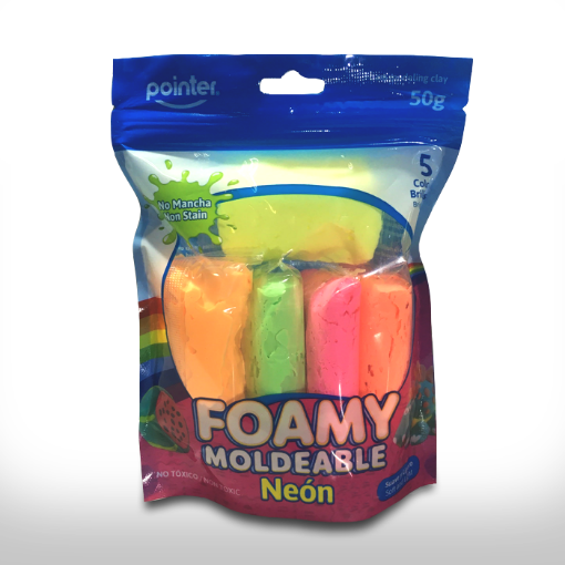FOAMY MOLDEABLE x 5 PZAS. (NEON)