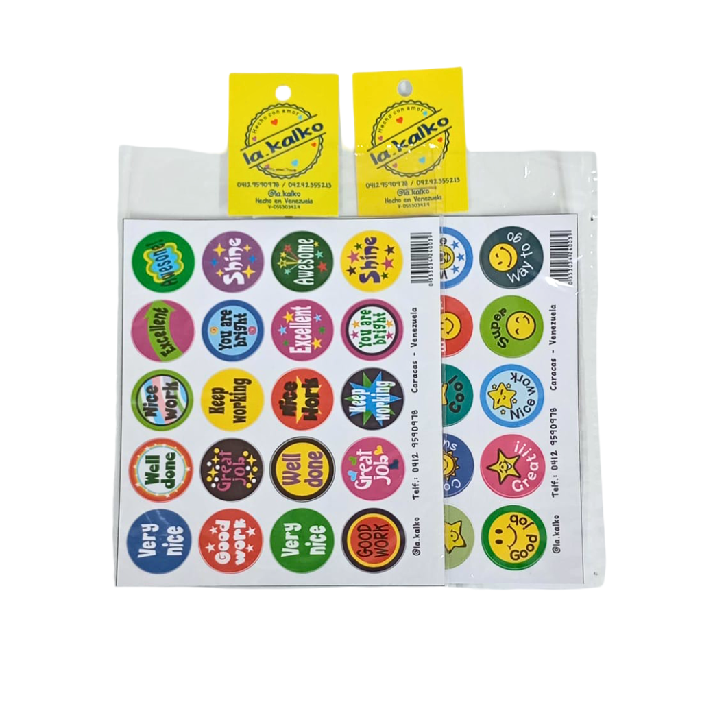 CALCOMANIAS MOTIVACIONALES EN INGLES