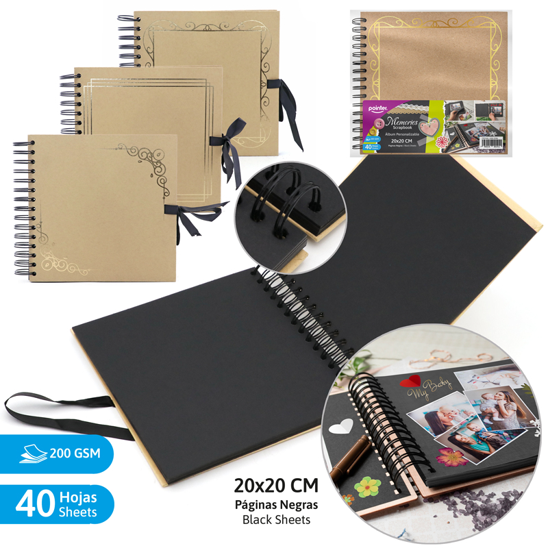 ALBUM PERSONALIZABLE x40 HOJAS - 20x20CM