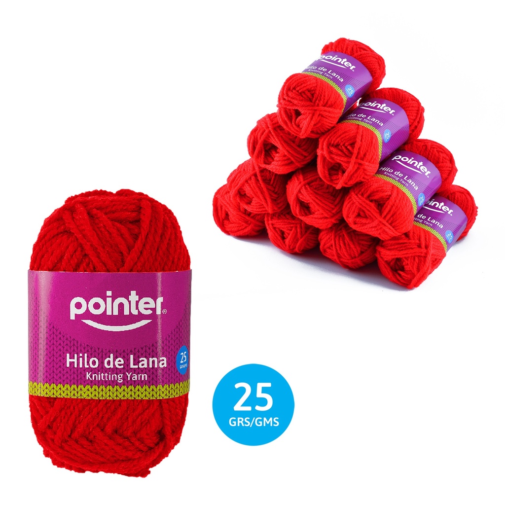 ESTAMBRE PARA MANUALIDADES ROJO - 25GRS