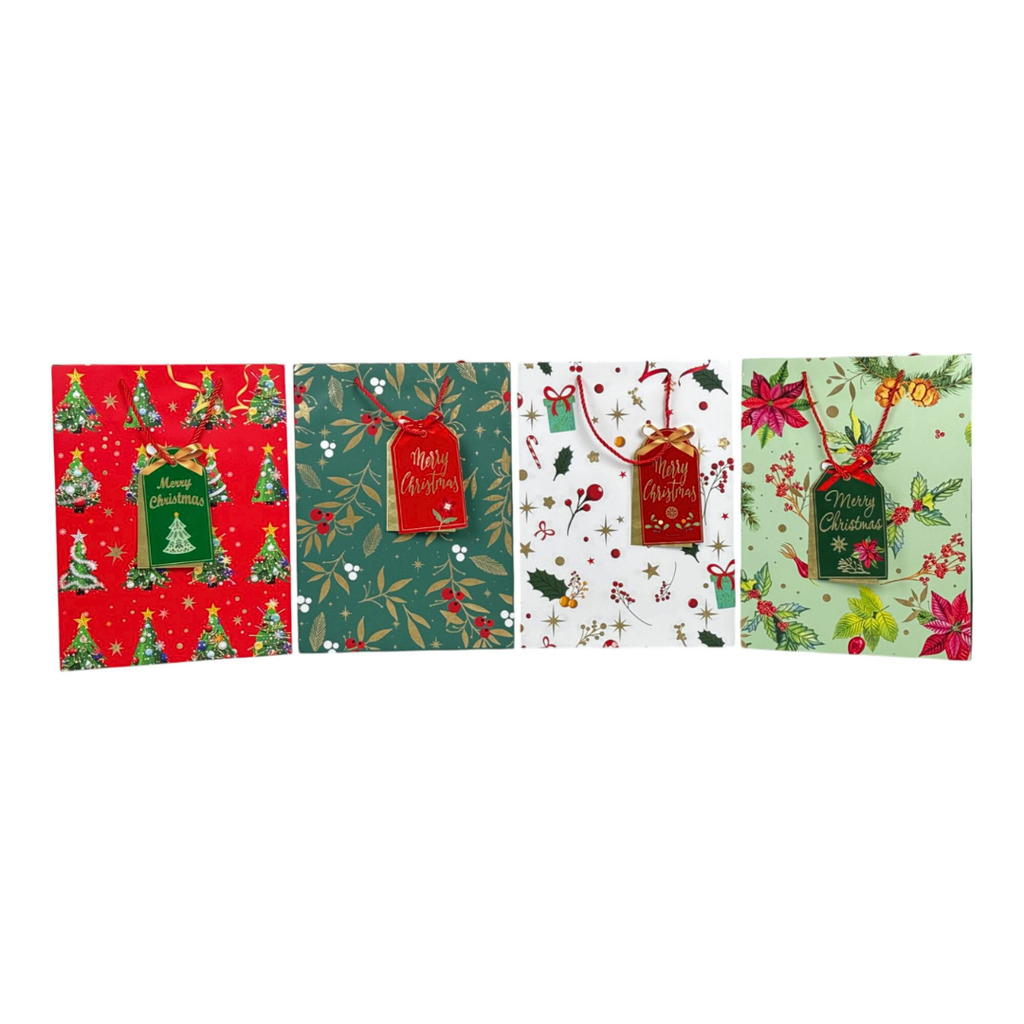 BOLSA DE REGALO GRANDE NAVIDAD 40x30x12cm 40x30x12