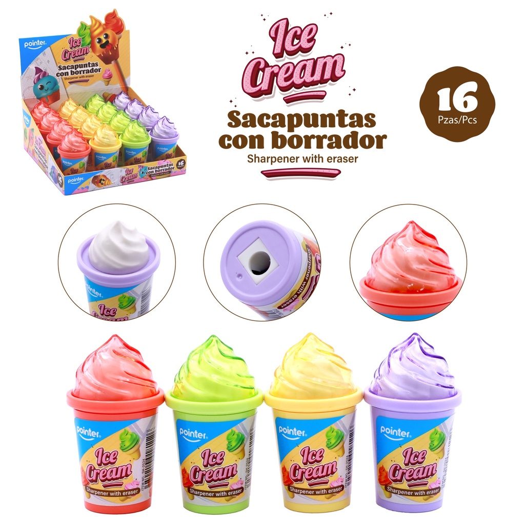 SACAPUNTAS CON BORRADOR (CAJA X 16)