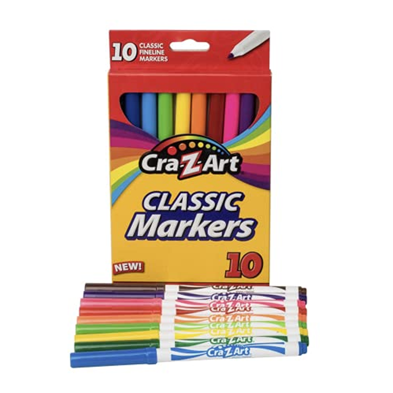 MARCADORES CRAZ-ART LAVABLES X10