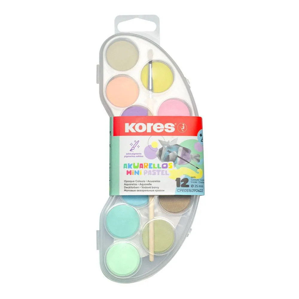 MINI ACUARELAS PASTEL x12PZS
