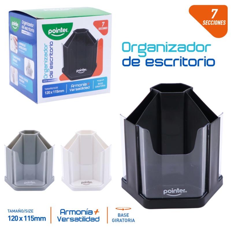 ORGANIZADOR DE ESCRITORIO GIRATORIO