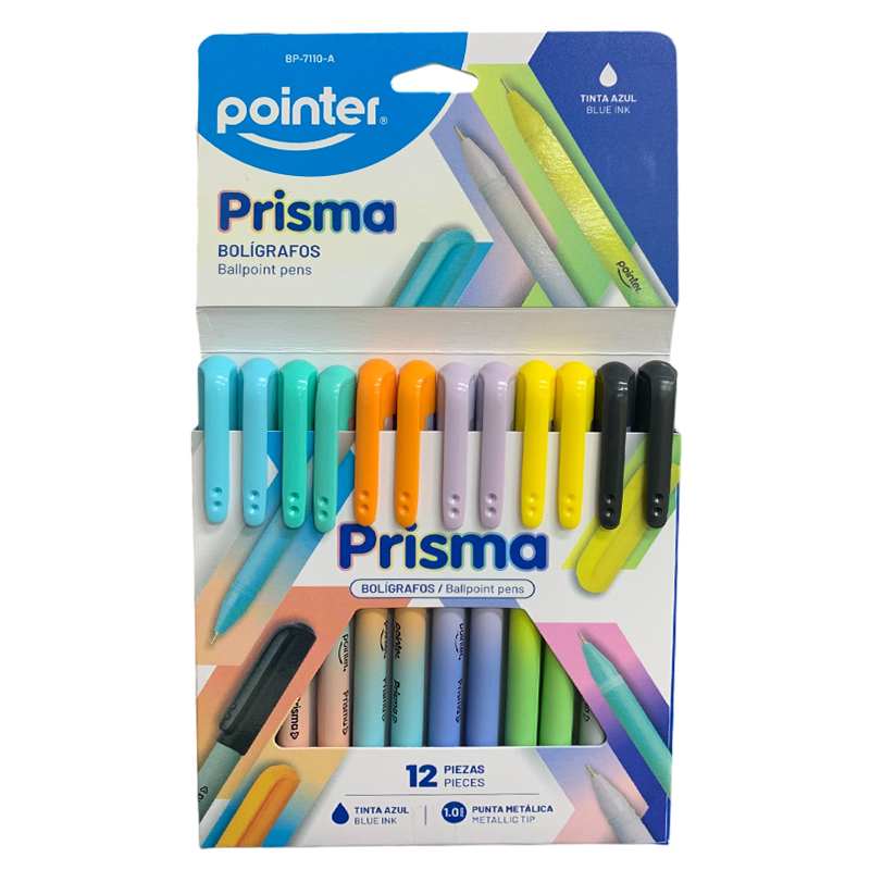 BOLIGRAFO PRISMA 1.0MM - TINTA AZUL UNIDAD