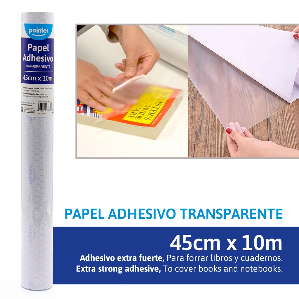 PAPEL CONTAC TRANSPARENTE (1 METRO)