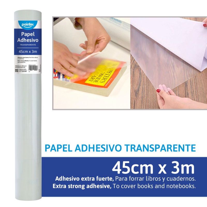 PAPEL CONTAC TRANSPARENTE ( 3 METROS)