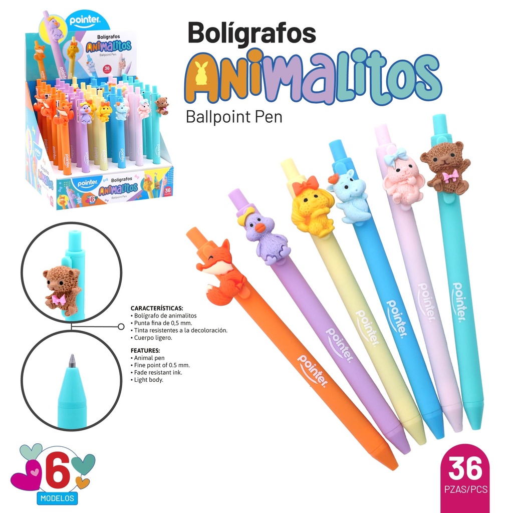 BOLIGRAFO ANIMALITOS X1