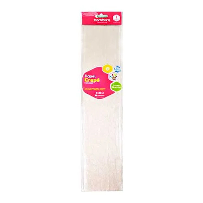 PAPEL CREPE BLANCO PERLADO - 50CM x 2M
